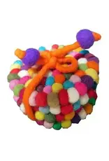 Ganesh Himal Felt Ball Coasters - Set of 4