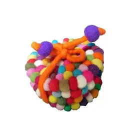 Ganesh Himal Felt Ball Coasters - Set of 4