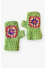 Ganesh Himal Cotton Crochet Granny Square Fingerless Gloves - Assorted