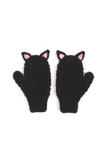 Andes Gifts Kids Animal Mitten Black Cat