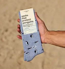 Conscious Step Socks That Protect Penguins (Periwinkle Penguins)