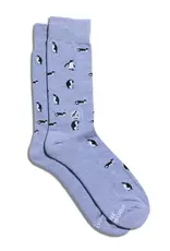 Conscious Step Socks That Protect Penguins (Periwinkle Penguins)
