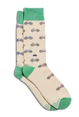 Conscious Step Socks That Support Youth Sports (Beige Bicycles)