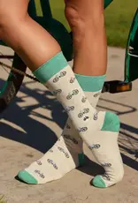 Conscious Step Socks That Support Youth Sports (Beige Bicycles)