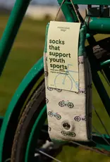 Conscious Step Socks That Support Youth Sports (Beige Bicycles)