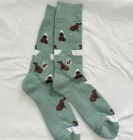 Conscious Step Socks that Support Mental Health (Green Capybaras)