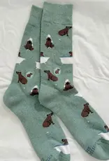 Conscious Step Socks that Support Mental Health (Green Capybaras)