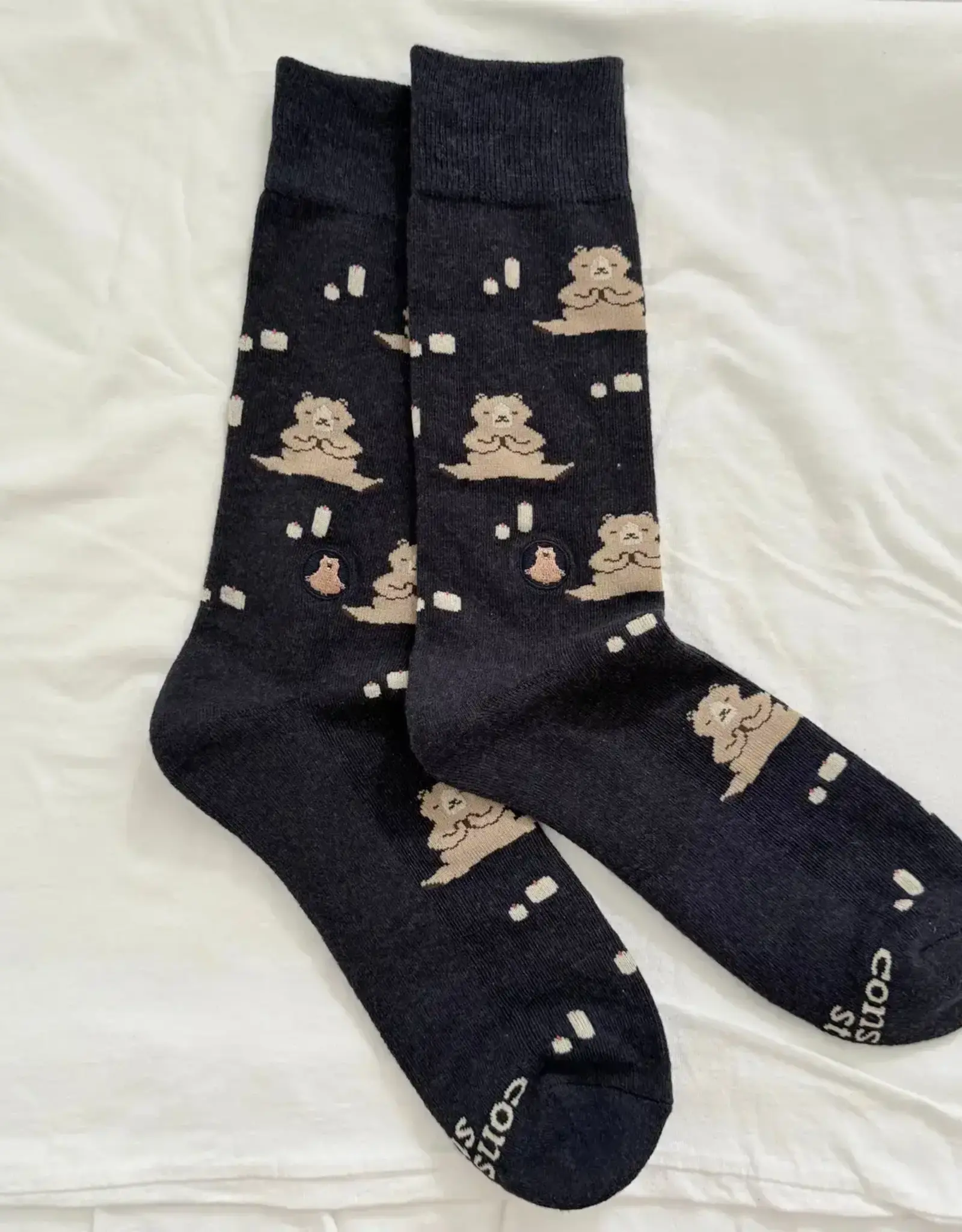 Conscious Step Socks that Support Mental Health (Navy Bears)