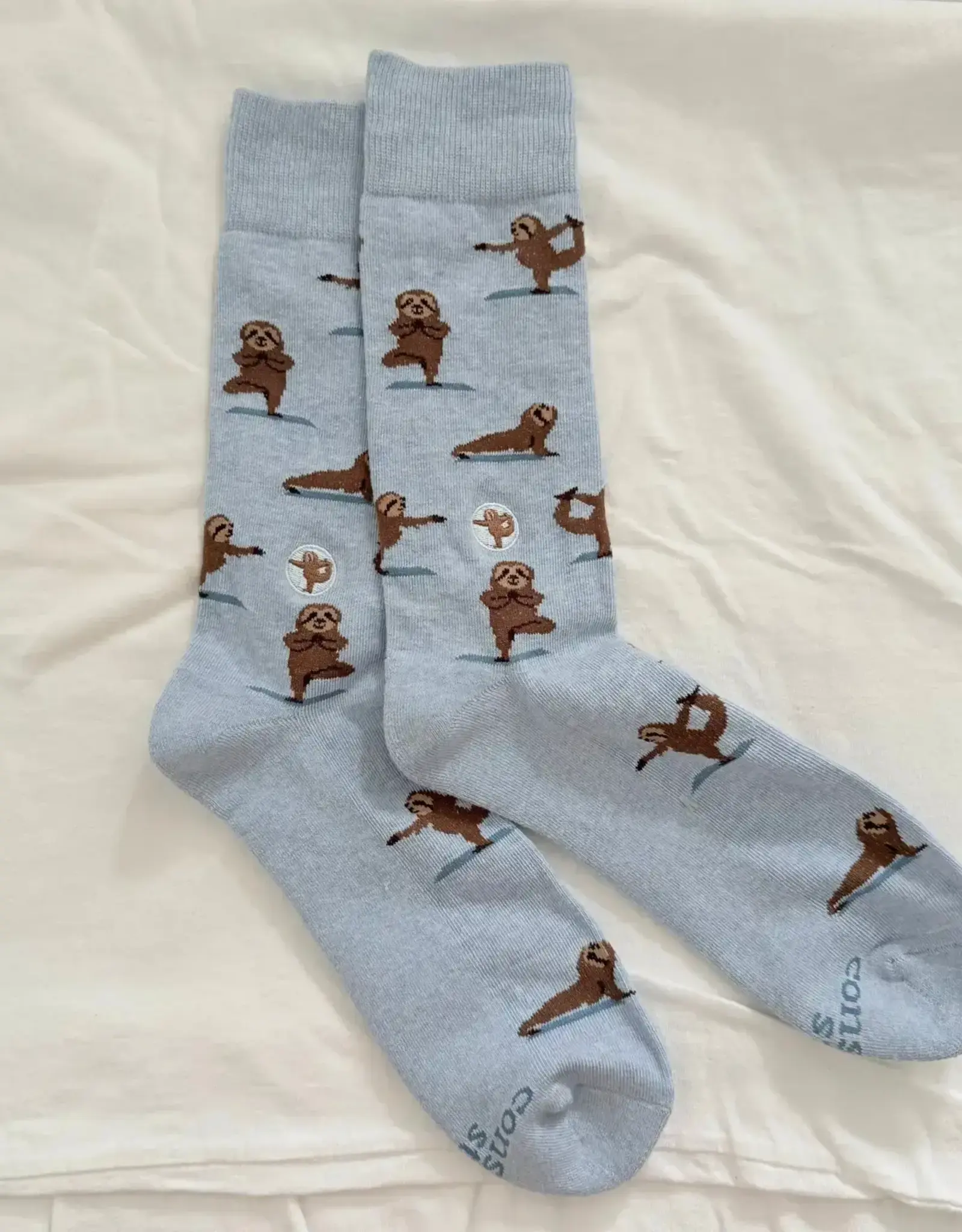 Conscious Step Socks that Support Mental Health (Blue Sloths)