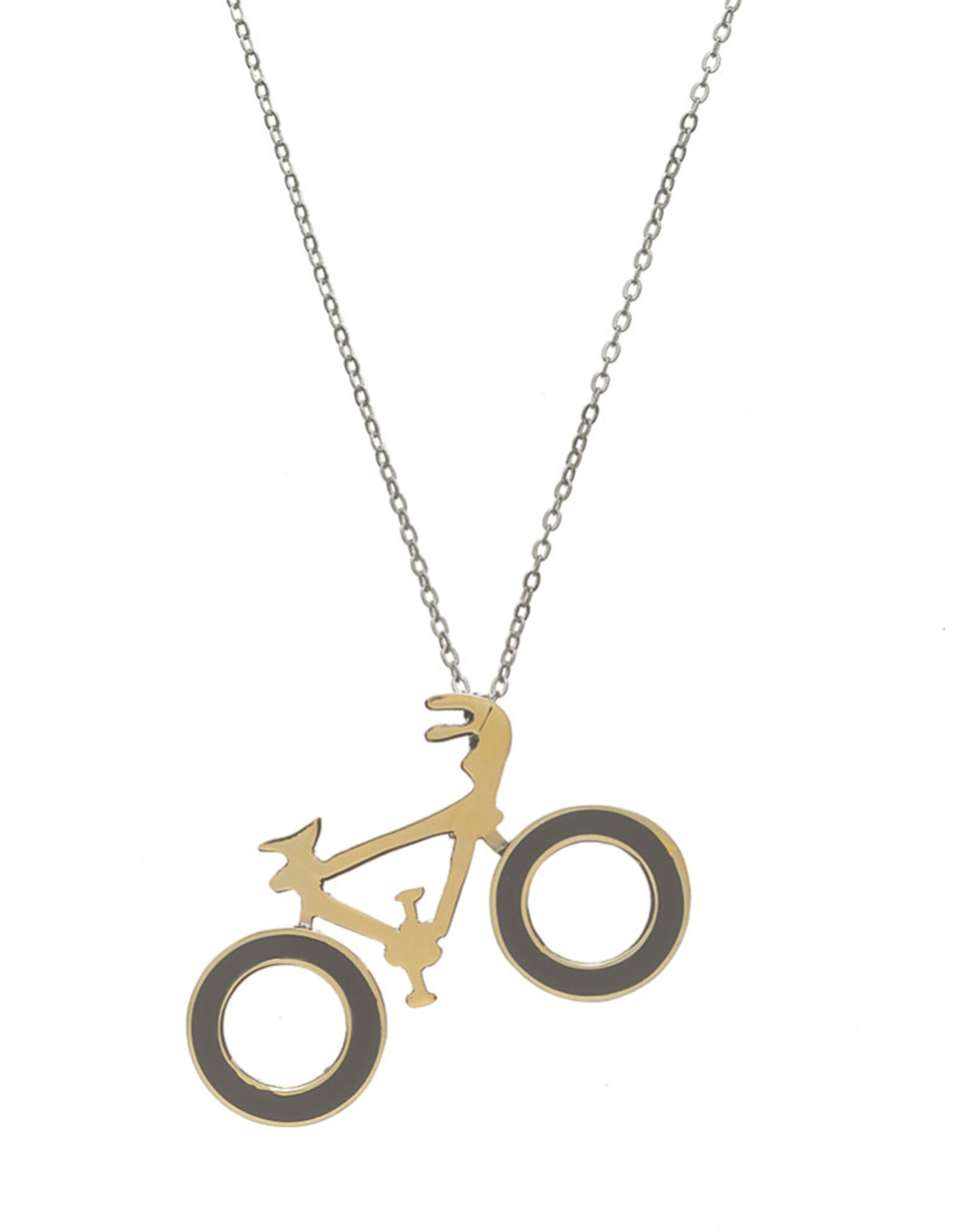 Serrv Mexican Silver Bike Necklace