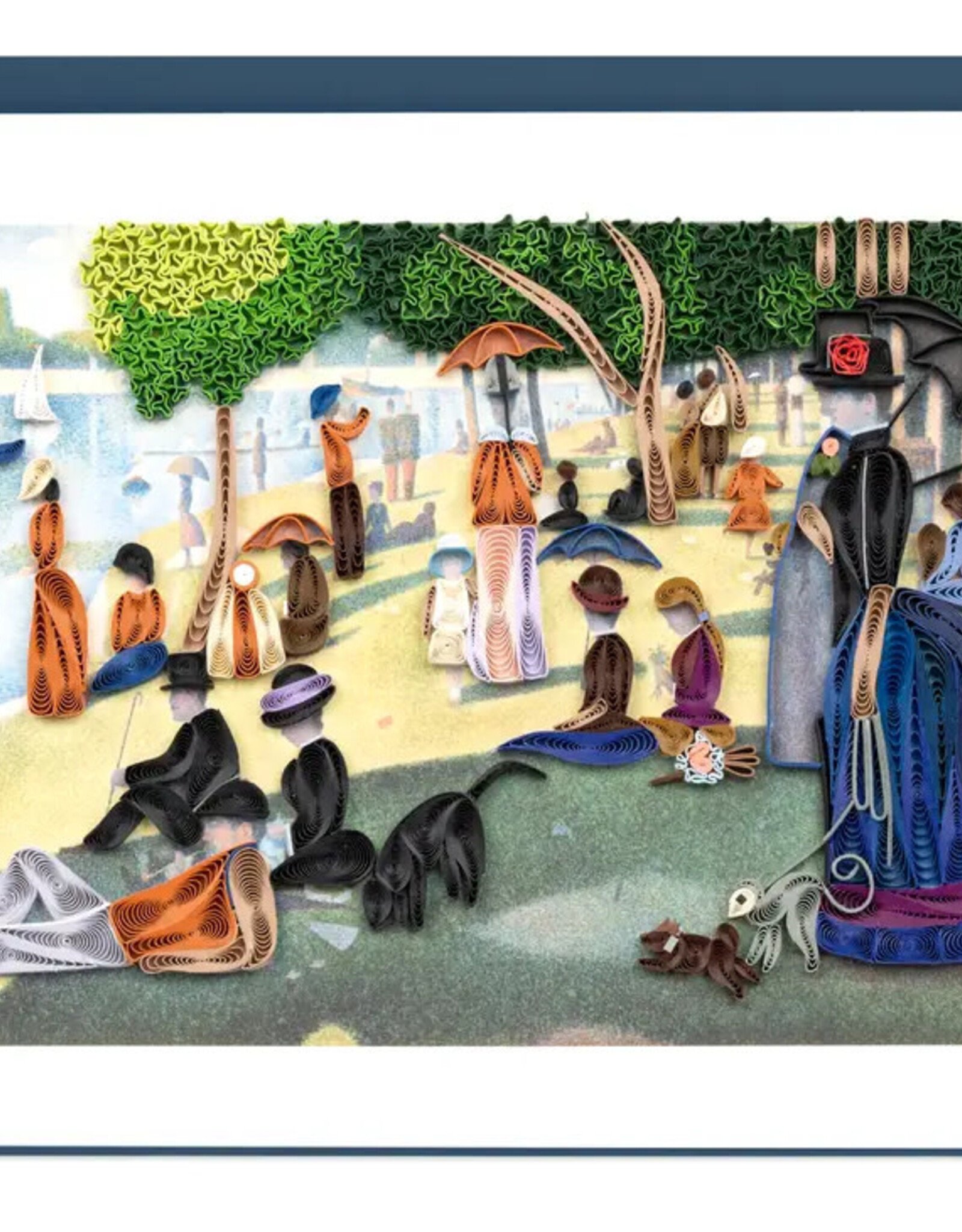 Quilling Card Quilled A Sunday Afternoon, Seurat - Artist Series