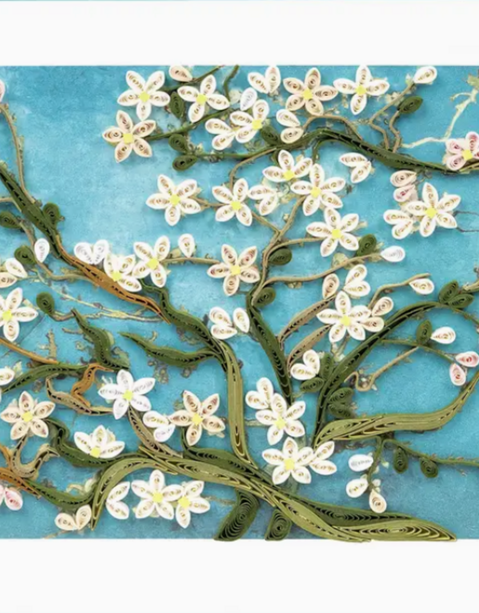 Quilling Card Quilled Almond Blossoms, Van Gogh - Artist Series