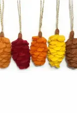 Felt So Good Autumn Pinecone Ornament - Assorted