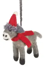 Felt So Good Christmas Donkey Ornament