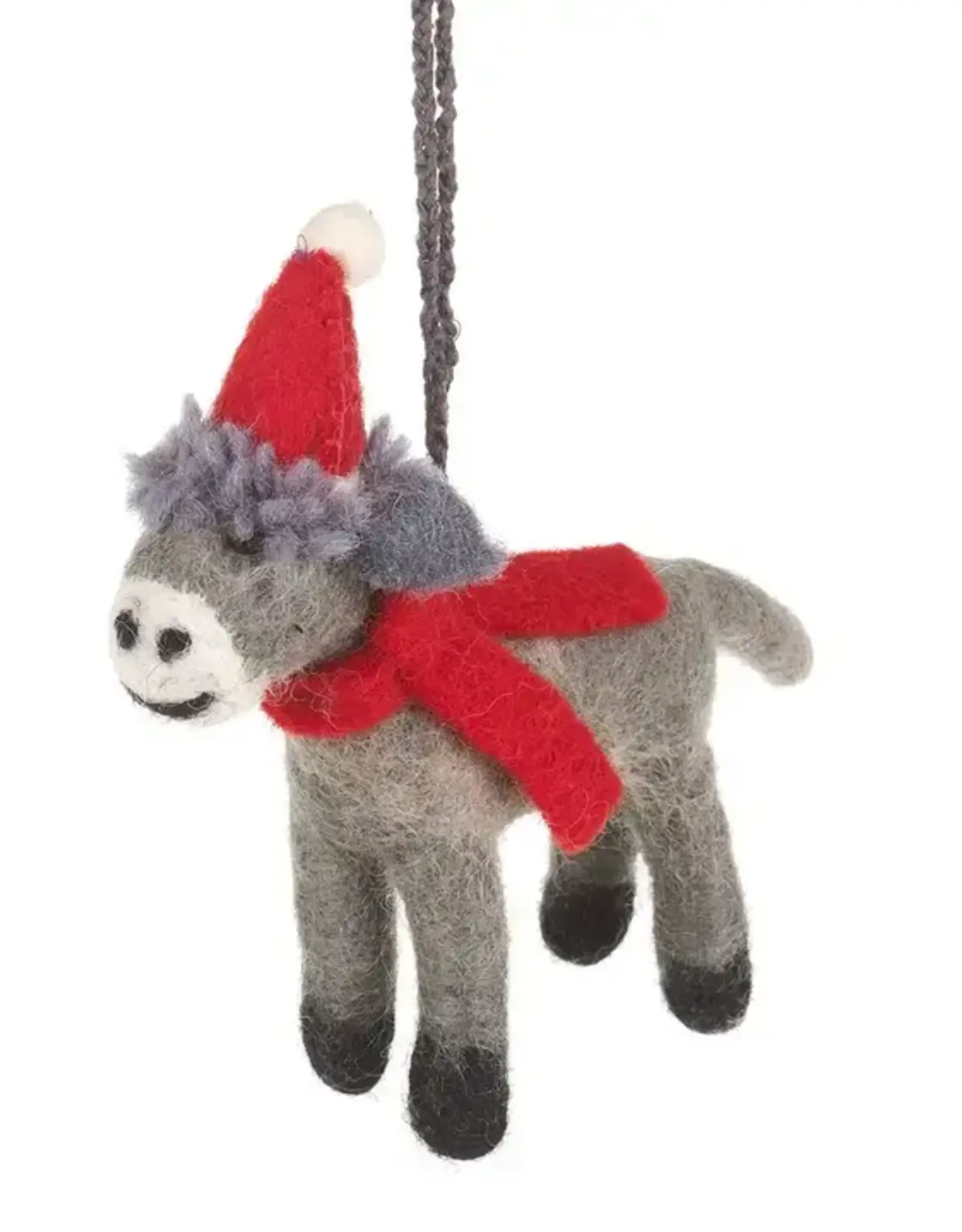 Felt So Good Christmas Donkey Ornament