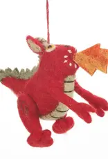 Felt So Good Red Fire Dragon Ornament
