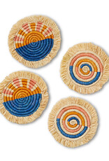 Serrv Seaside Raffia Coasters