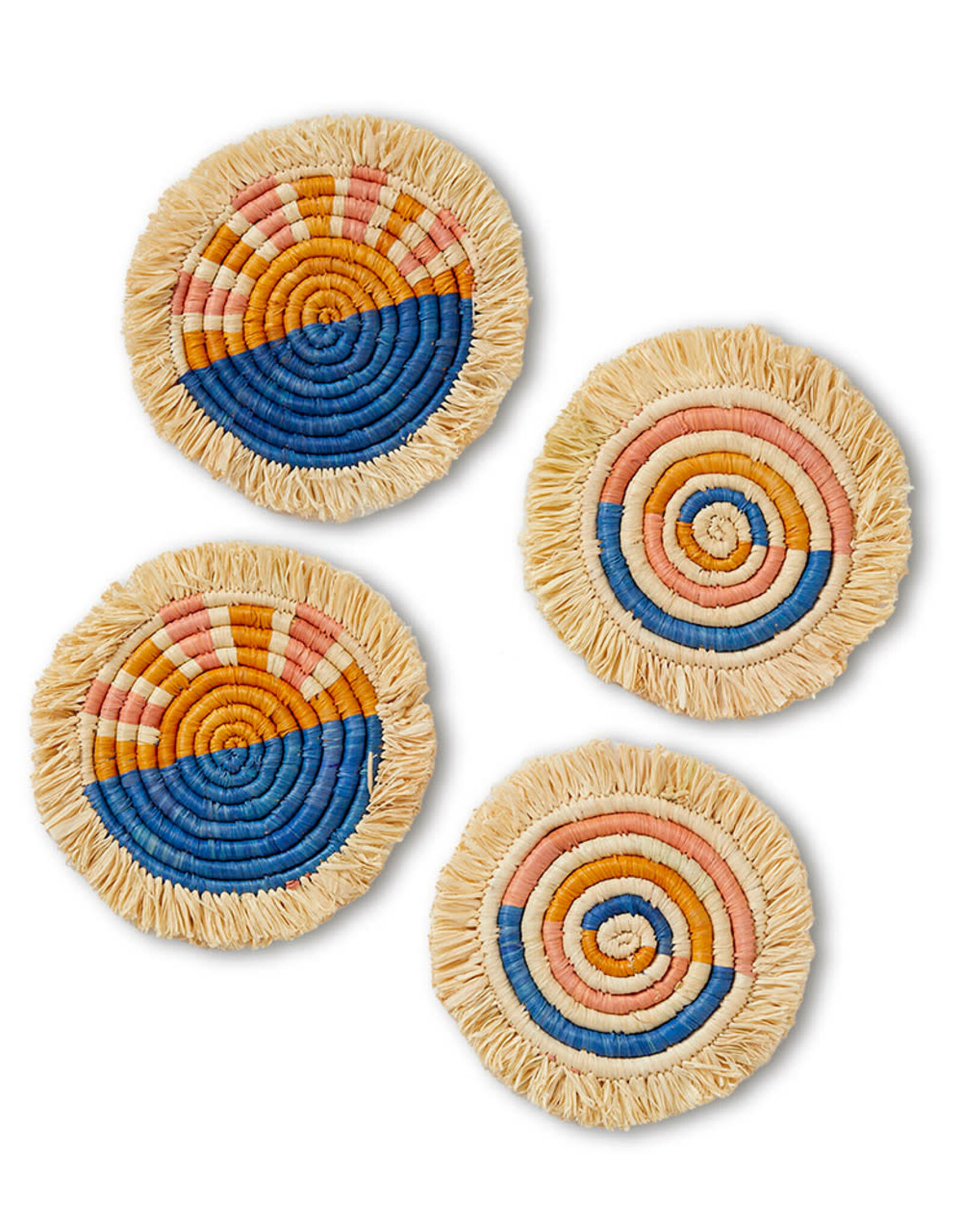 Serrv Seaside Raffia Coasters