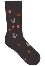 Conscious Step Socks that Support Youth Sports (Gray Basketballs)
