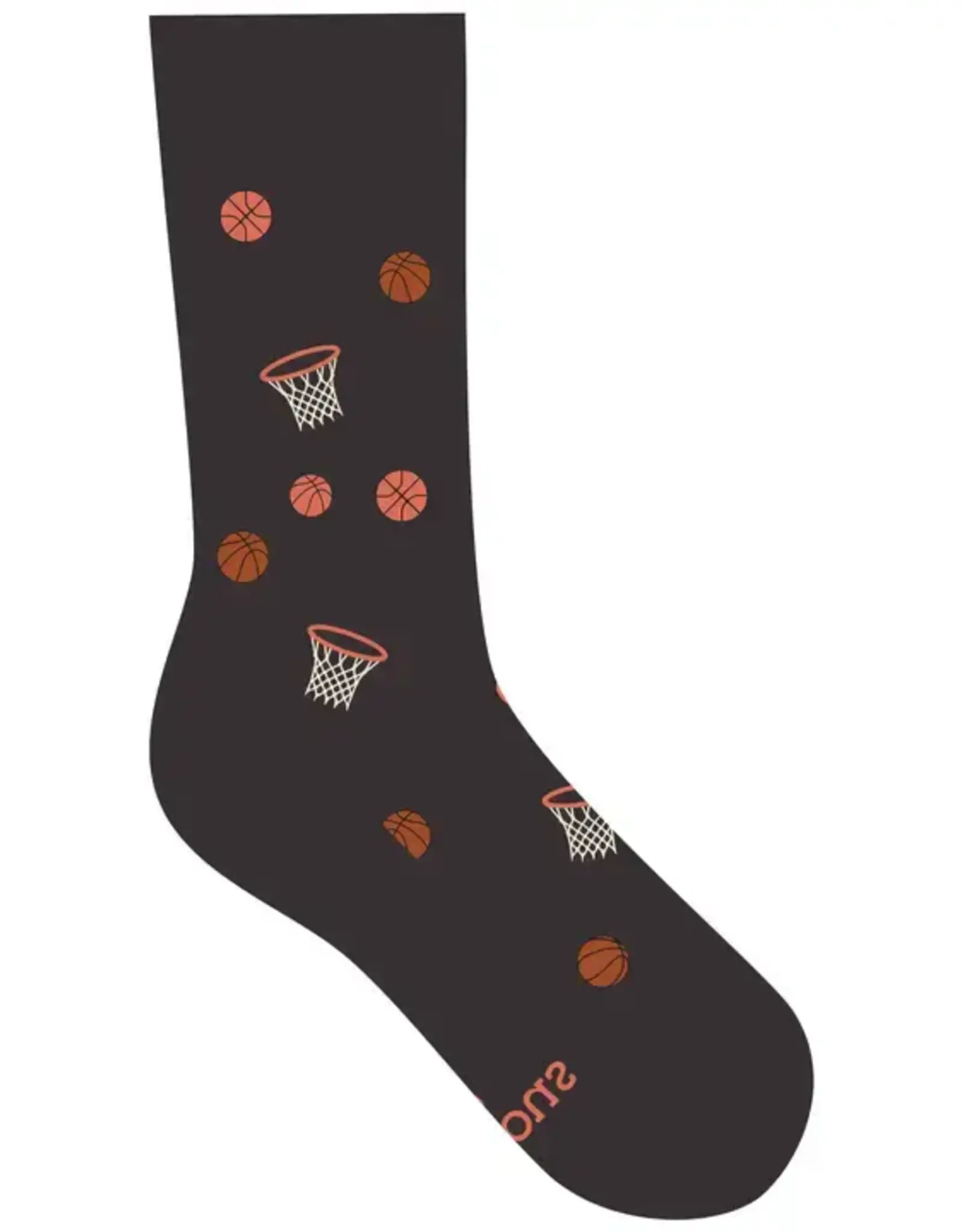 Conscious Step Socks that Support Youth Sports (Gray Basketballs)