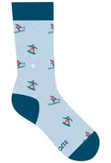 Conscious Step Socks that Support Youth Sports (Blue Skiers & Snowboarders)