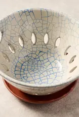 Ten Thousand Villages Ciya Blue Crackle Berry Bowl