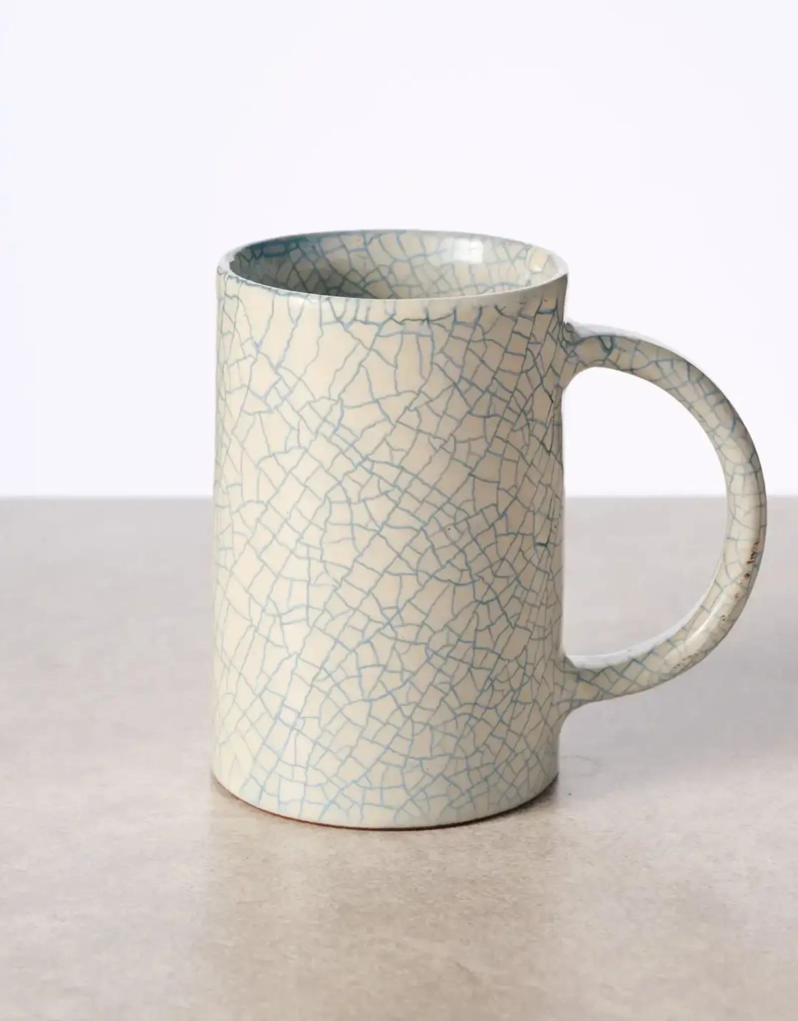 Ten Thousand Villages Ciya Blue Crackle Mug