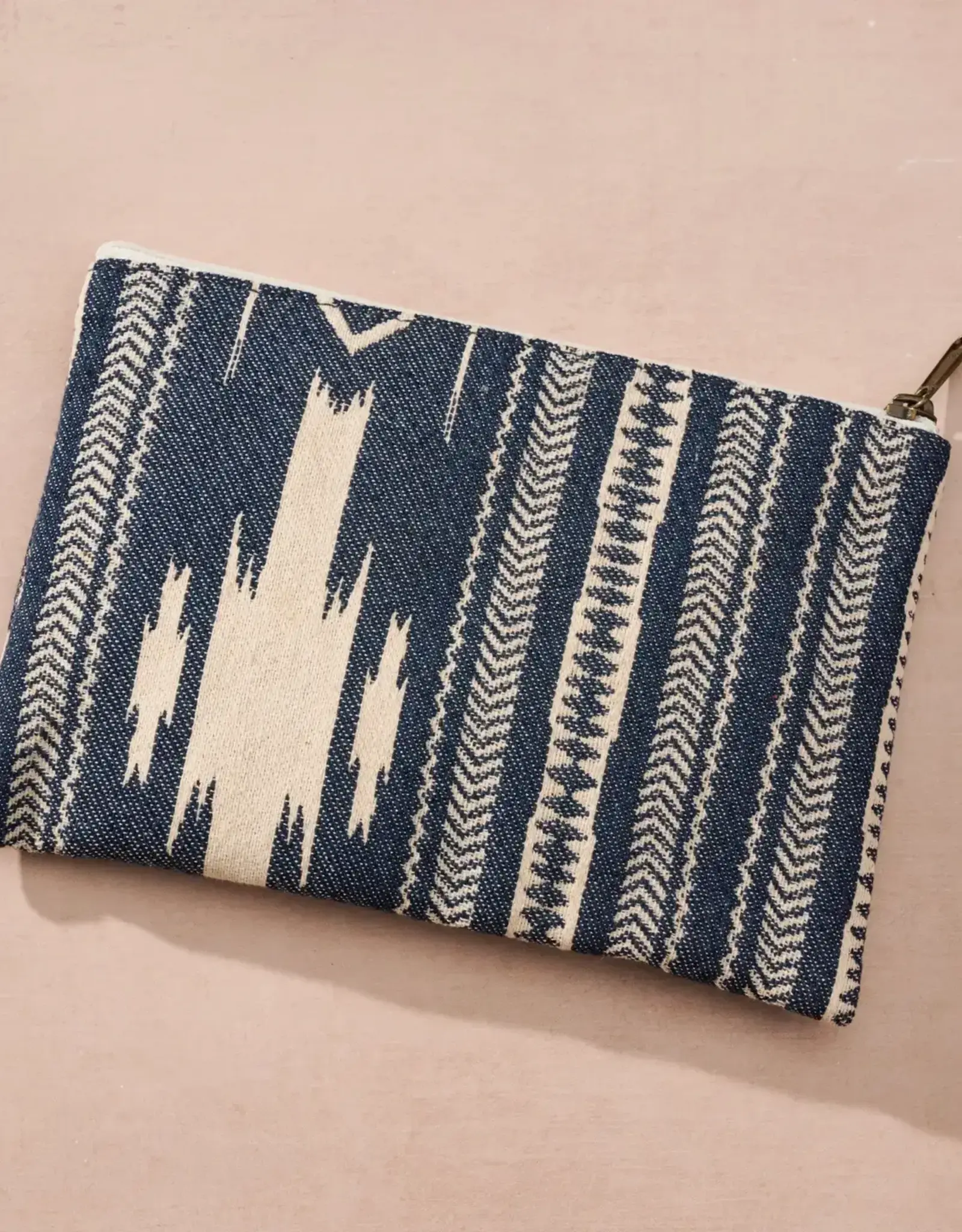 Ten Thousand Villages Blue Dhari Drop In Bag