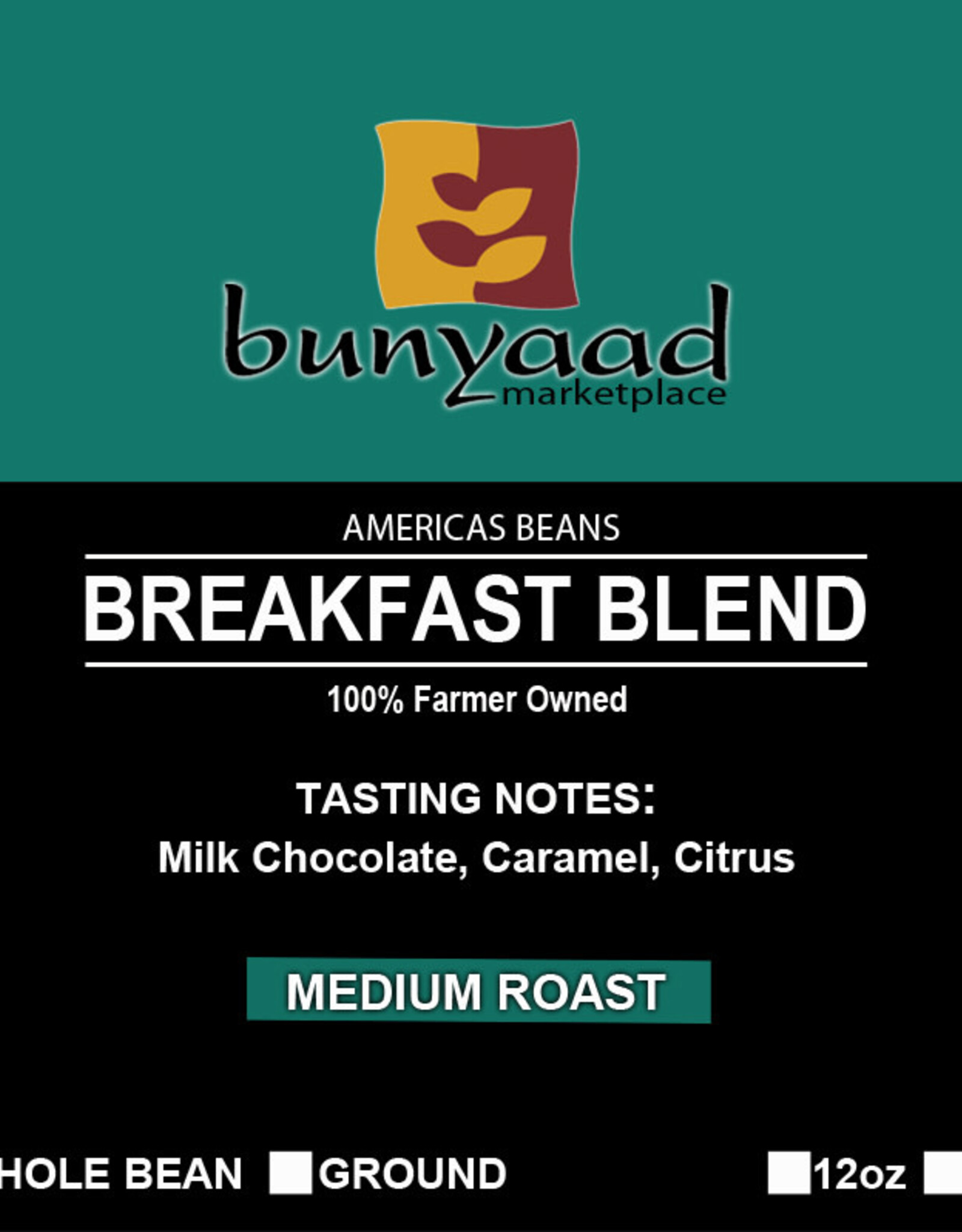 Lenca Coffee Roasters Bunyaad Breakfast Blend Coffee -