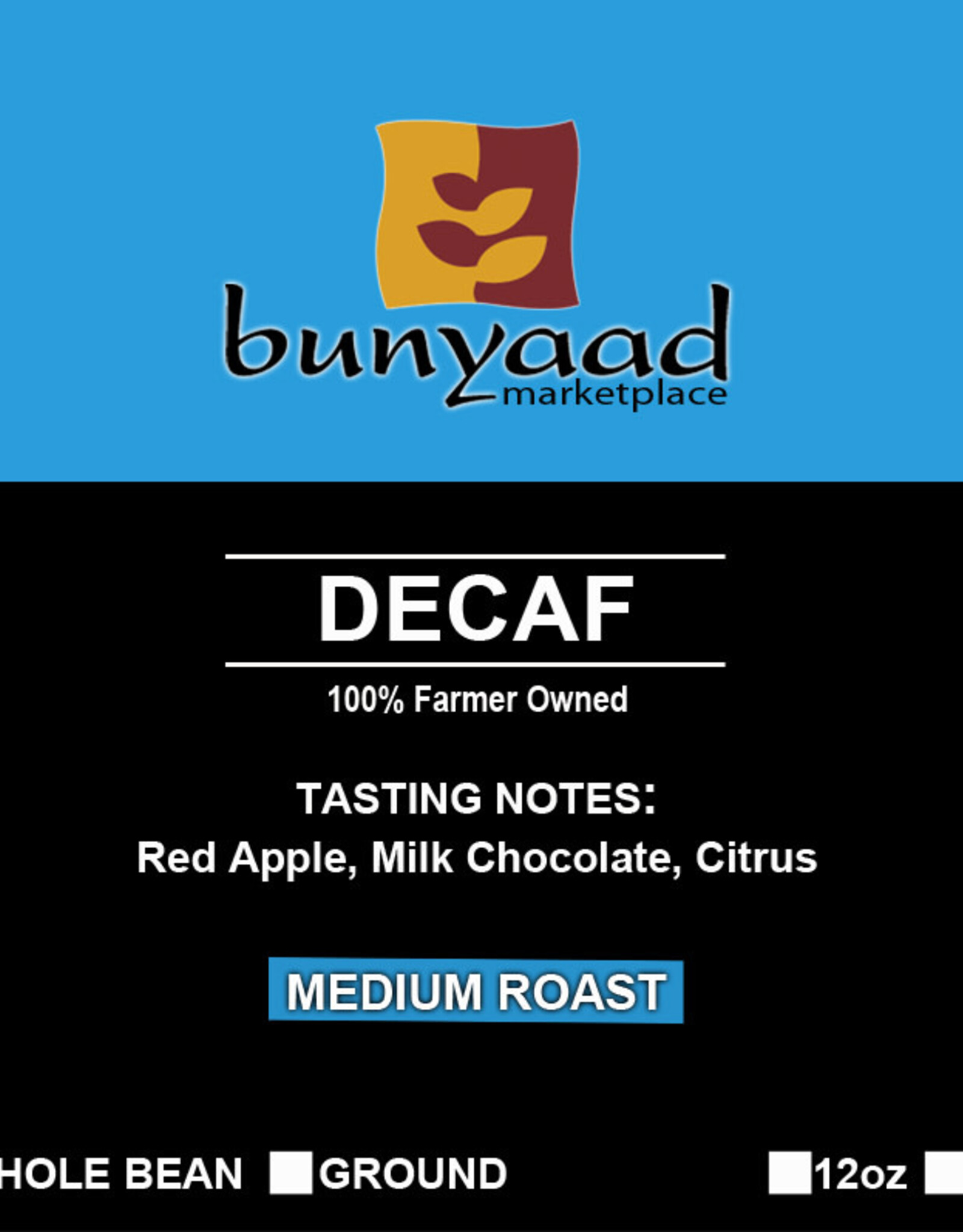 Lenca Coffee Roasters Bunyaad Decaf Coffee - 12oz