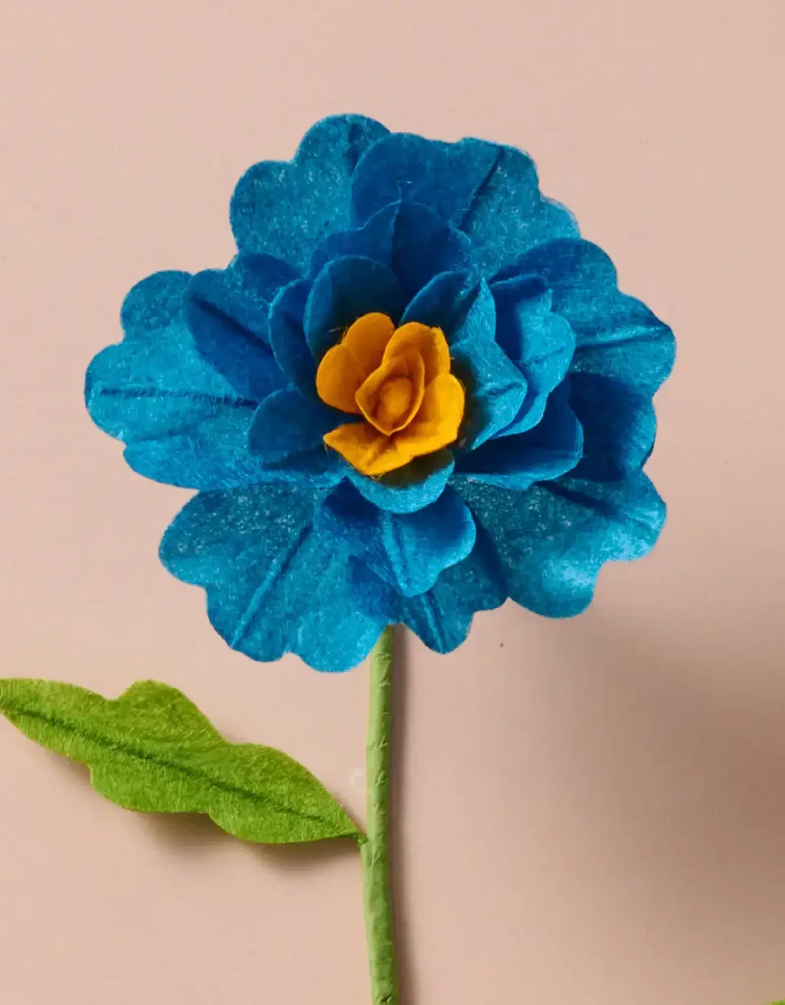 Ten Thousand Villages Silk Paper Flowers (Blue Cosmo)
