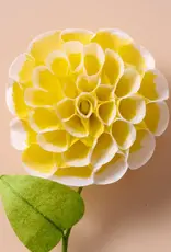 Ten Thousand Villages Silk Paper Flowers (Yellow Dahlia)