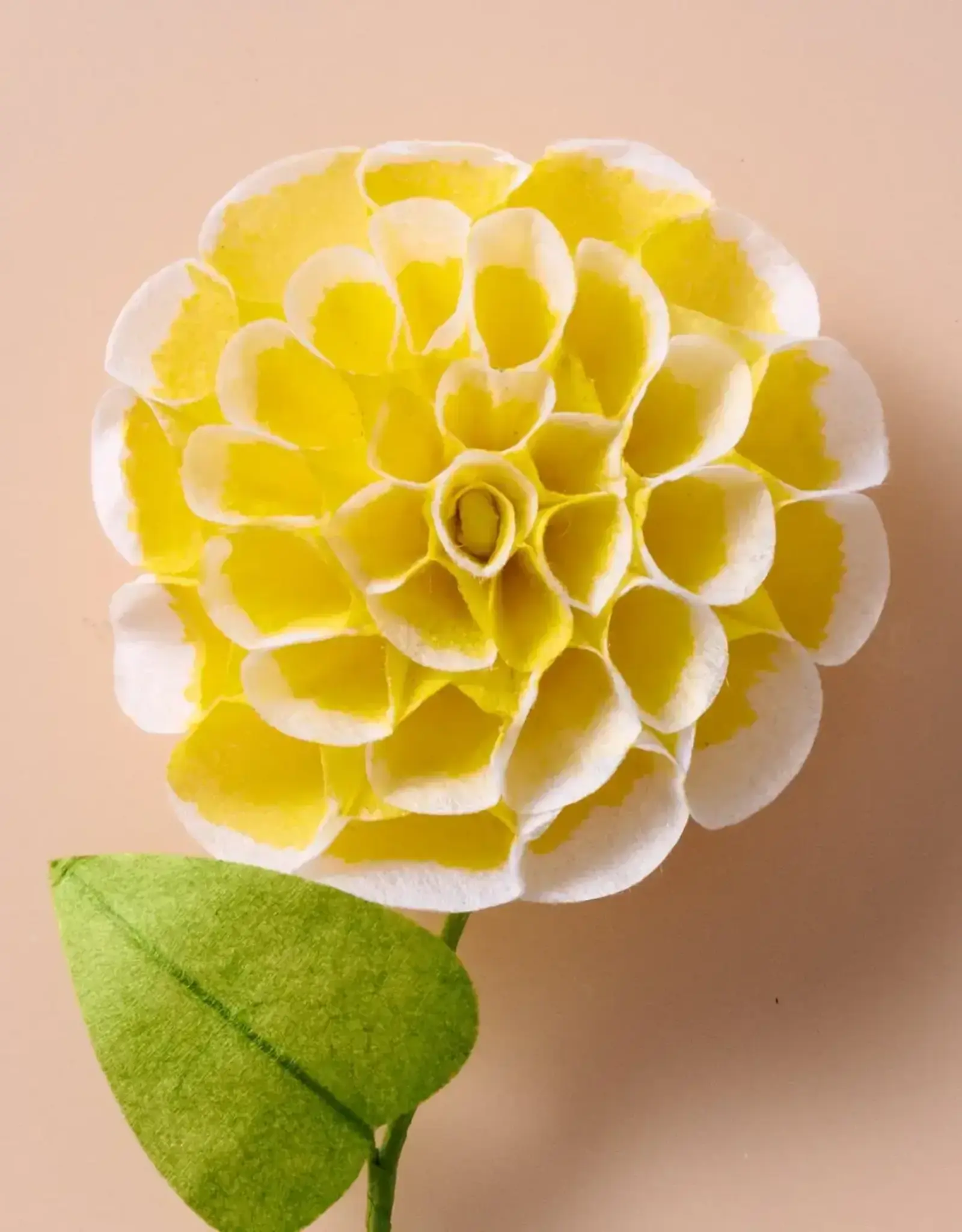 Ten Thousand Villages Silk Paper Flowers (Yellow Dahlia)