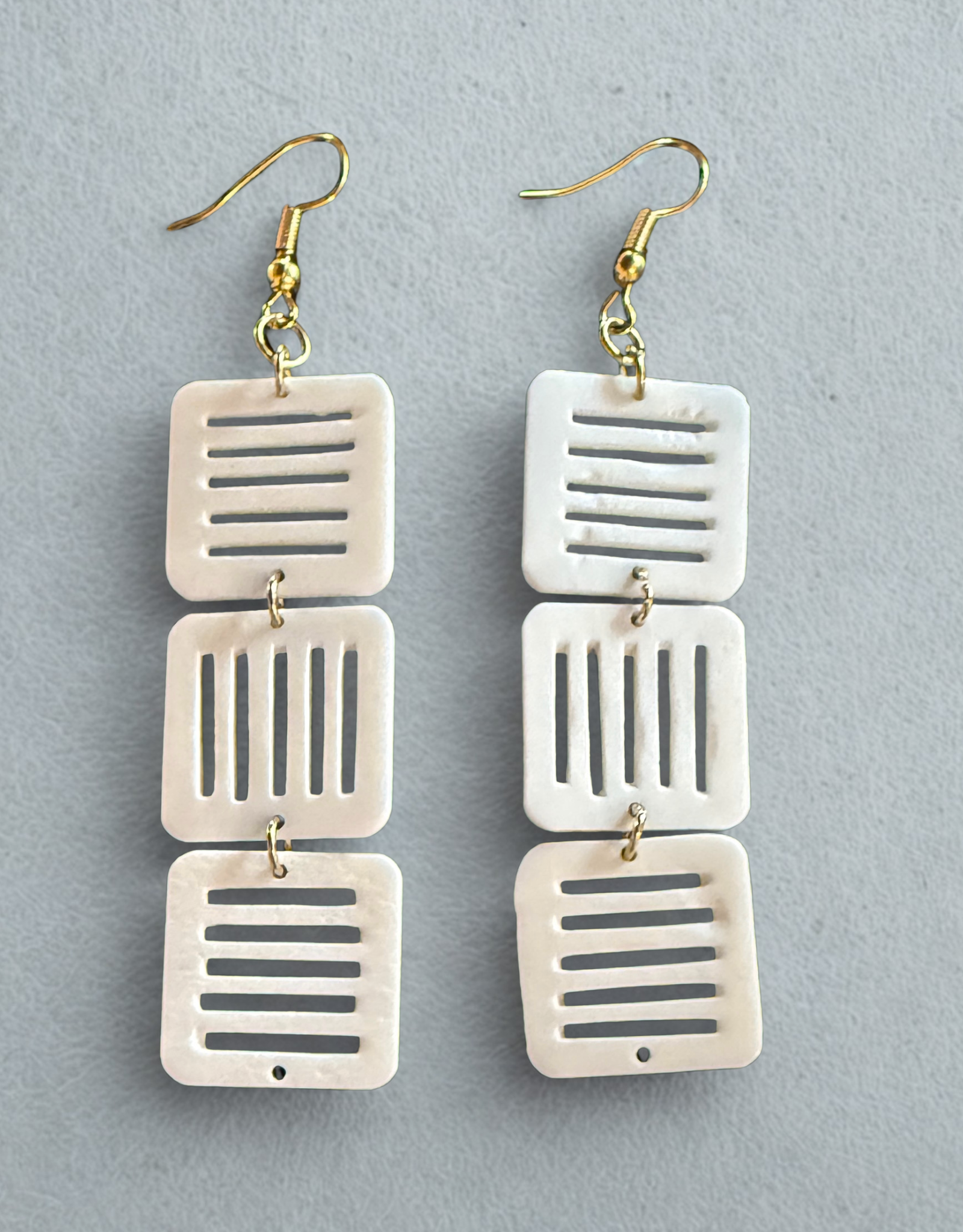 Ten Thousand Villages Geo Climb Earrings