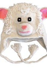 Arts of Ecuador White Lamb Hat - Toddler Size