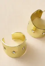 Matr Boomie Sitara Starry Studded Round Hoop Earrings