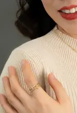 Starfish Project Golden Cross Serenity Ring
