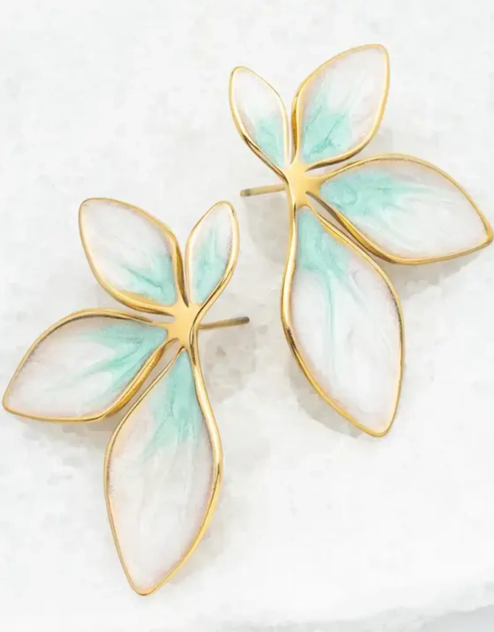 Starfish Project Flourish Mint Leaf Earrings
