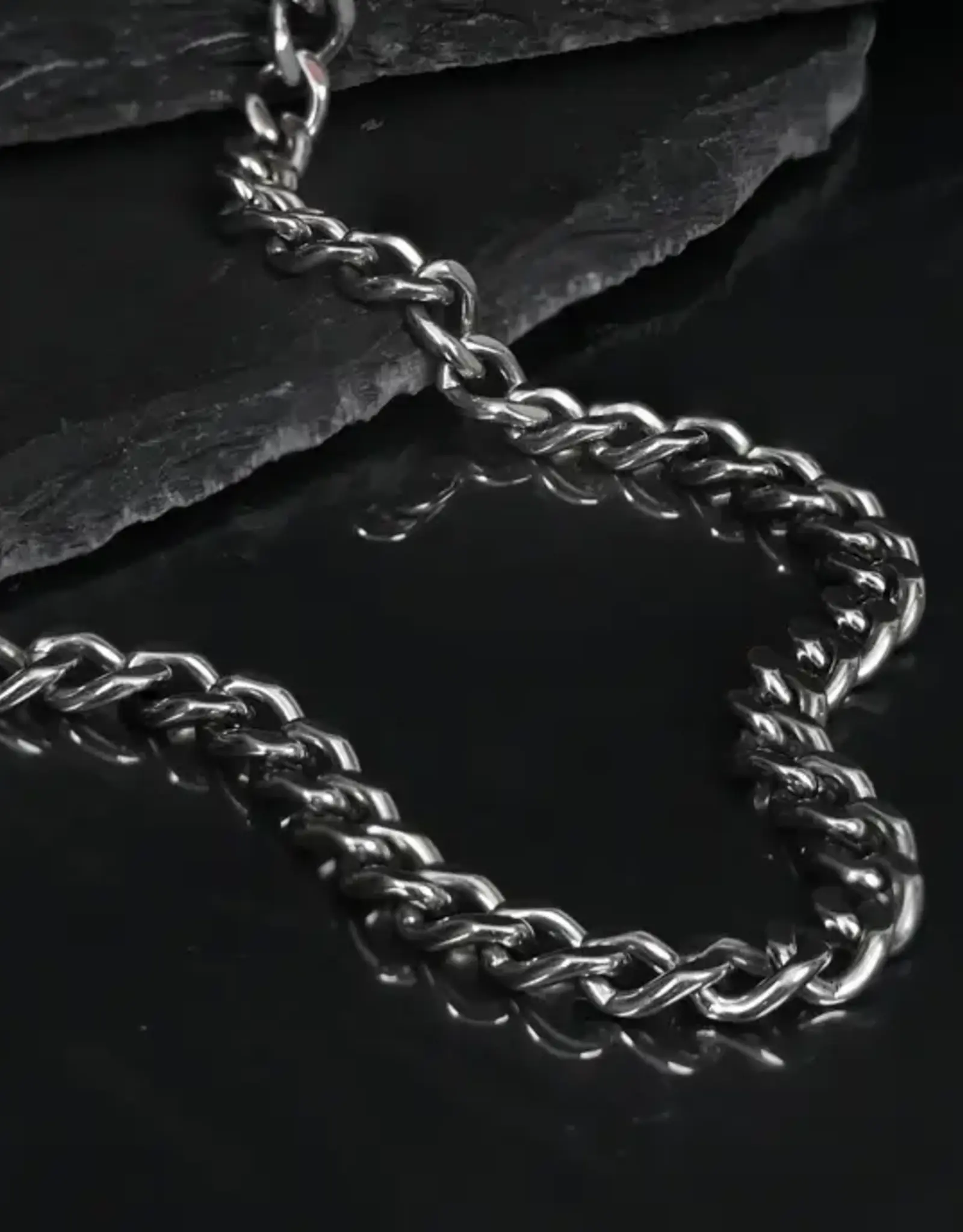 Starfish Project Linked Curb Chain in Stainless Steel