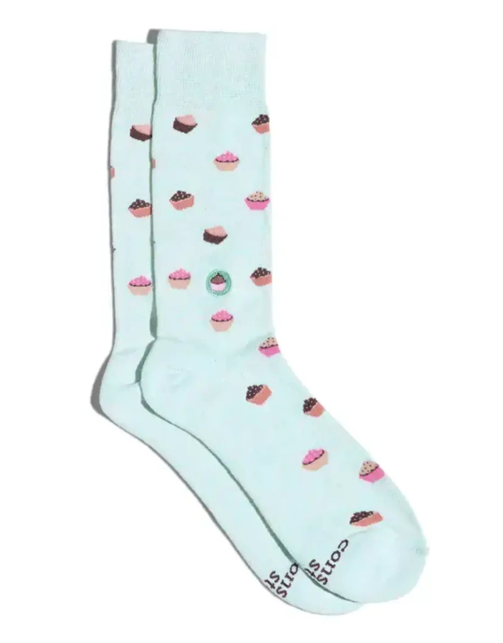 Conscious Step Socks that Provide Meals (Blue Cupcakes)