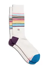 Conscious Step Socks that Save LGBTQ Lives (Beige Pride Flag)