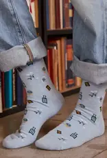 Conscious Step Socks that Give Books (Blue Travel)