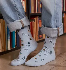 Conscious Step Socks that Give Books (Blue Travel)