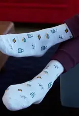 Conscious Step Socks that Give Books (Blue Travel)