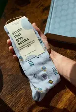 Conscious Step Socks that Give Books (Blue Travel)