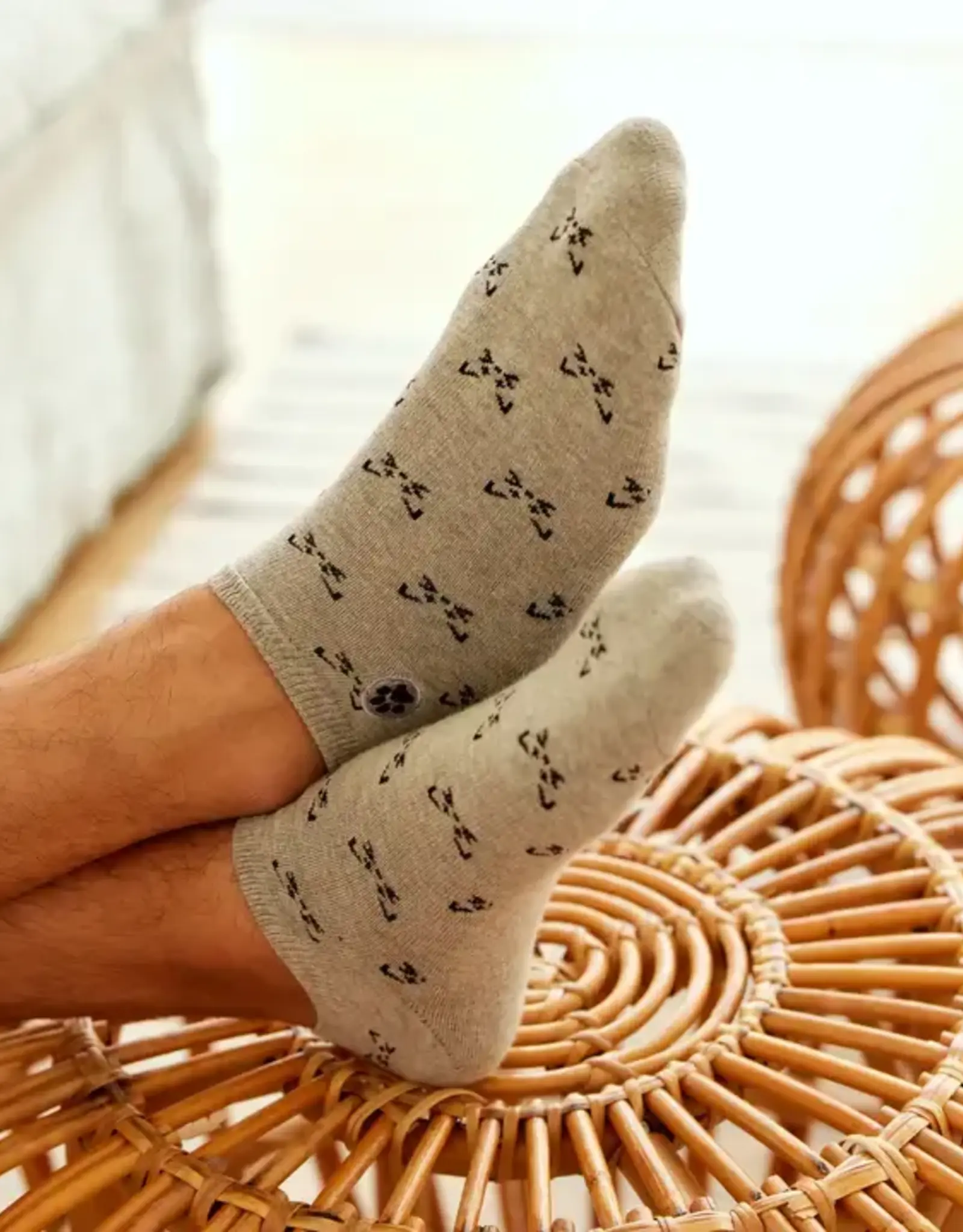 Conscious Step Ankle Socks that Save Cats (Gray Cats)