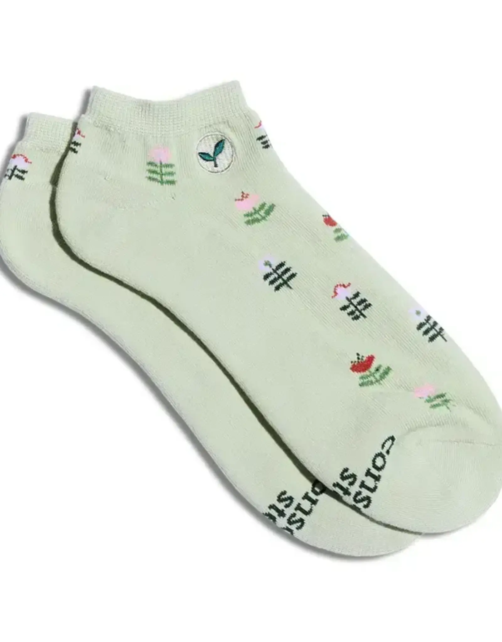Conscious Step Ankle Socks that Plant Trees (Green Tulips)