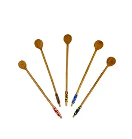 Harkiss Designs Cocktail Beaded Wooden Spoon