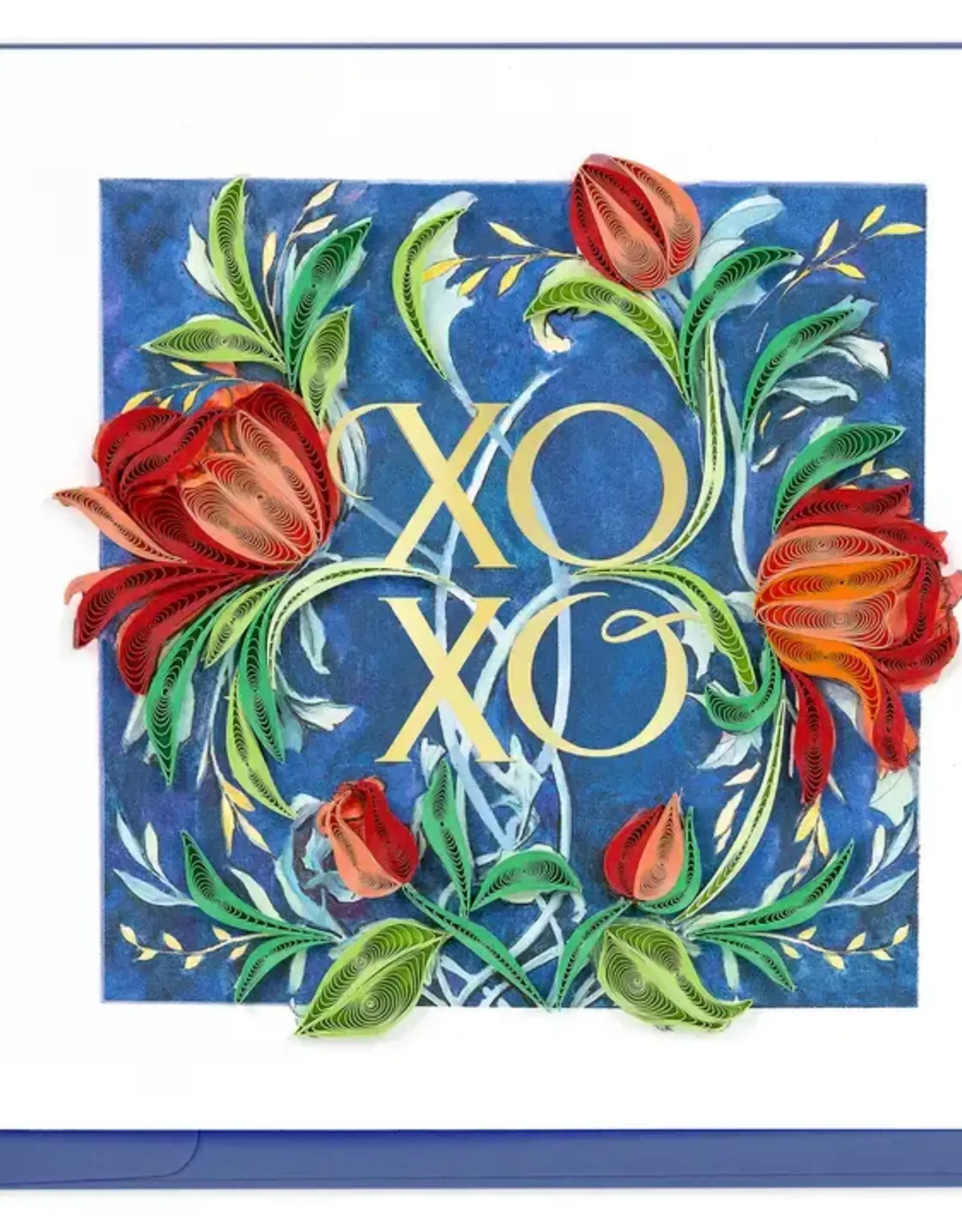 Quilling Card Quilled XOXO Roses Greeting Card