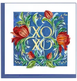 Quilling Card Quilled XOXO Roses Greeting Card